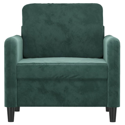 Lænestol Mørkegrøn 60 cm Velvet