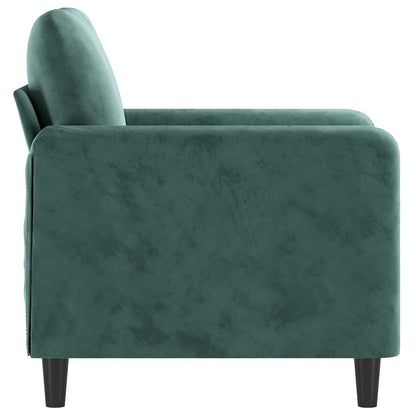 Lænestol Mørkegrøn 60 cm Velvet