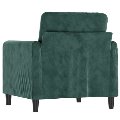 Lænestol Mørkegrøn 60 cm Velvet