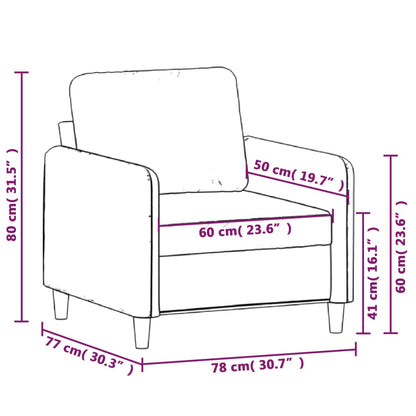 Lænestol Mørkegrøn 60 cm Velvet