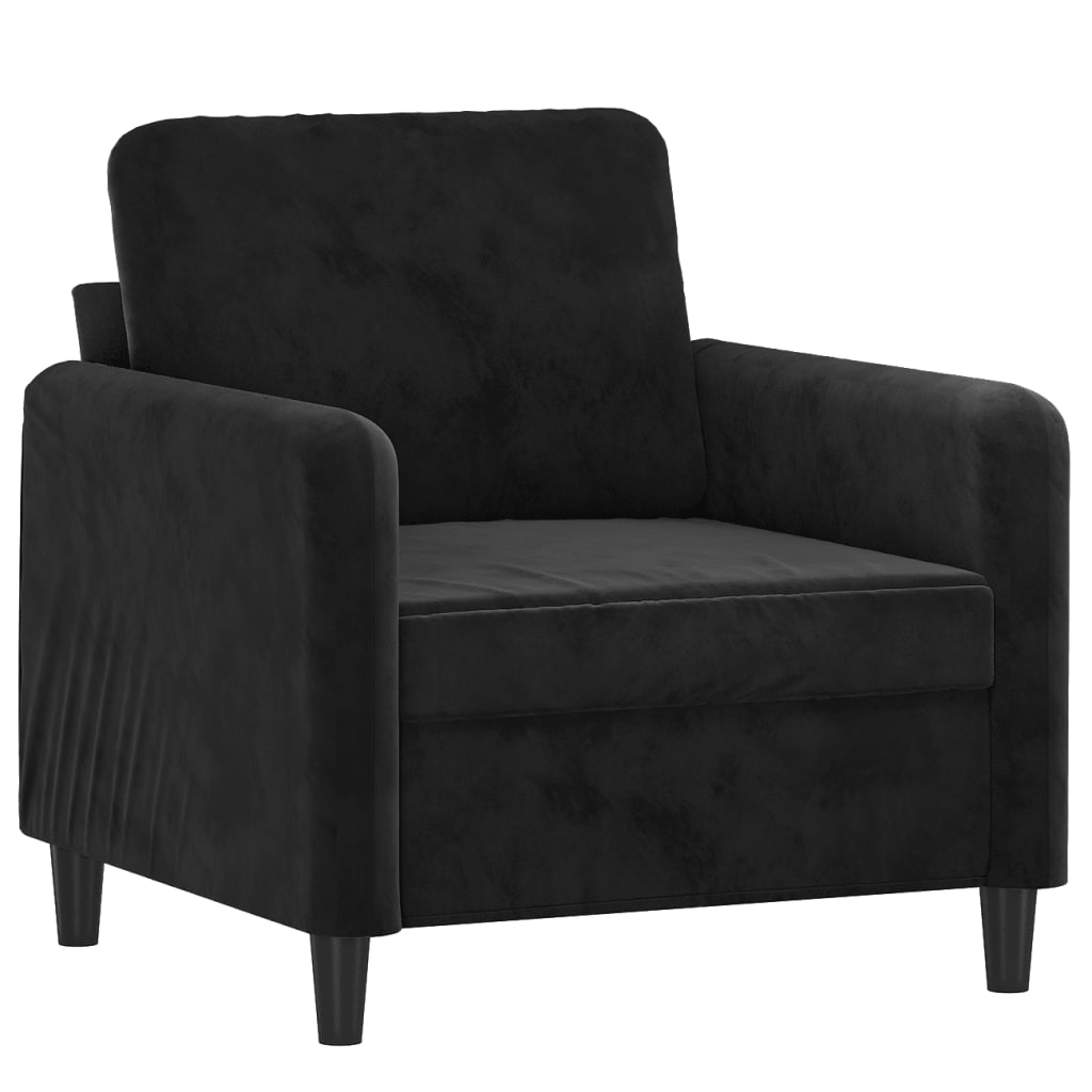 Lænestol Sort 60 cm Velvet