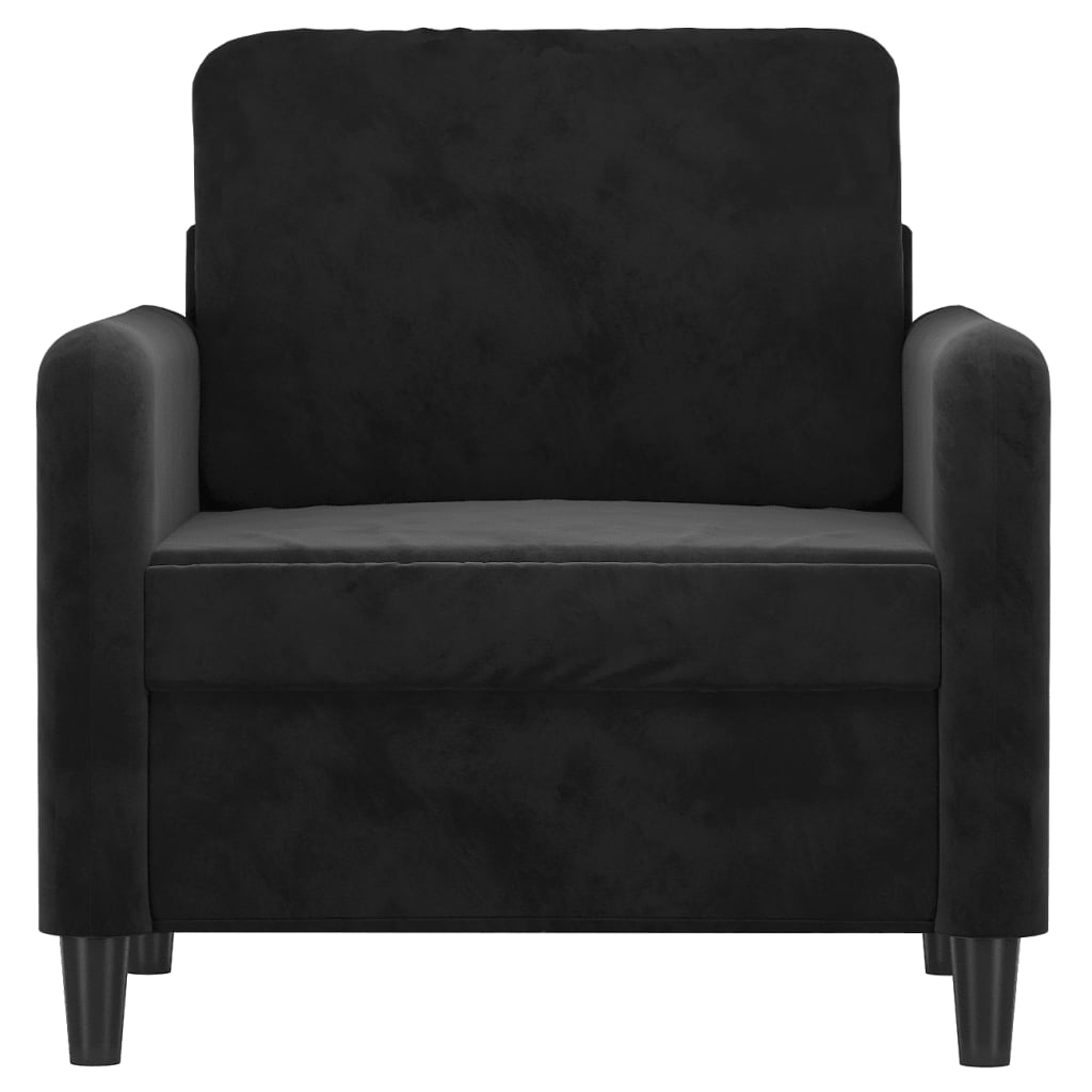 Lænestol Sort 60 cm Velvet