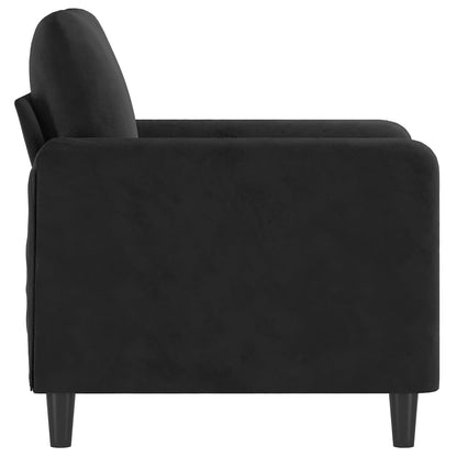 Lænestol Sort 60 cm Velvet