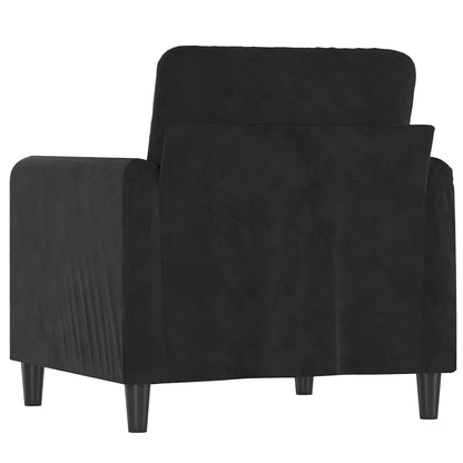 Lænestol Sort 60 cm Velvet