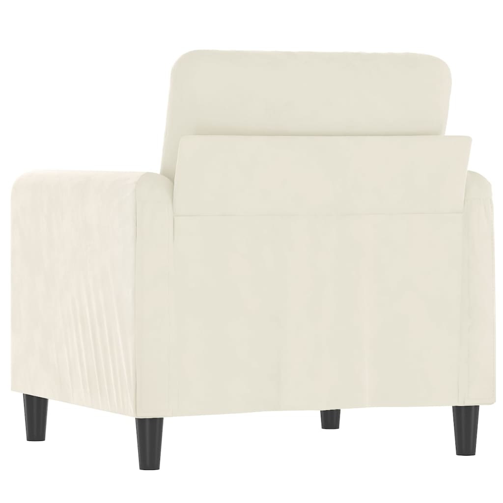 Sessel Creme 60 cm Samt