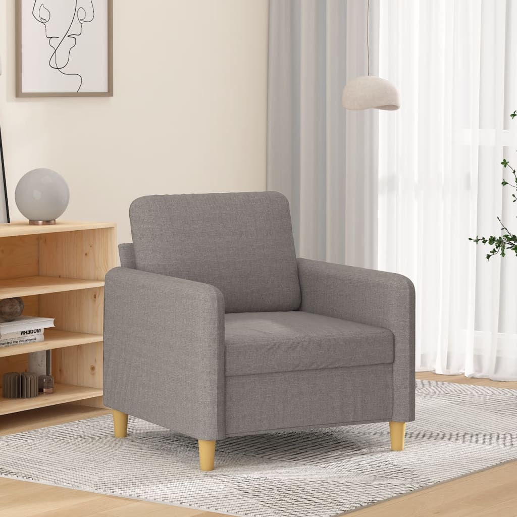 Lænestol Taupe 60 cm stof