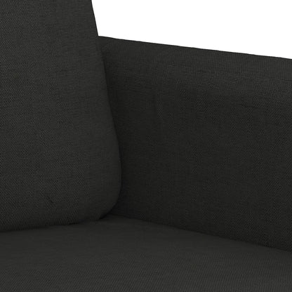2-Sitzer-Sofa Schwarz 120 cm Stoff