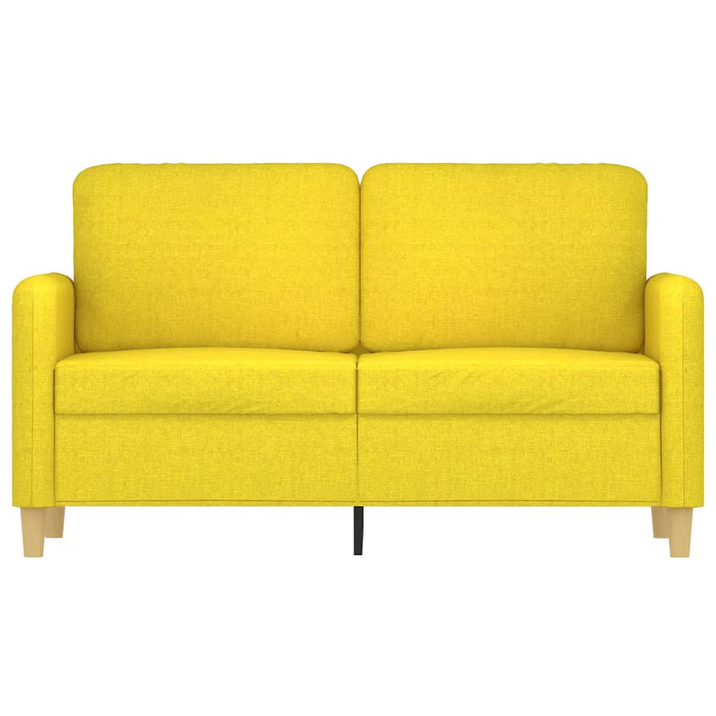 2-Sitzer-Sofa Hellgelb 120 cm Stoff