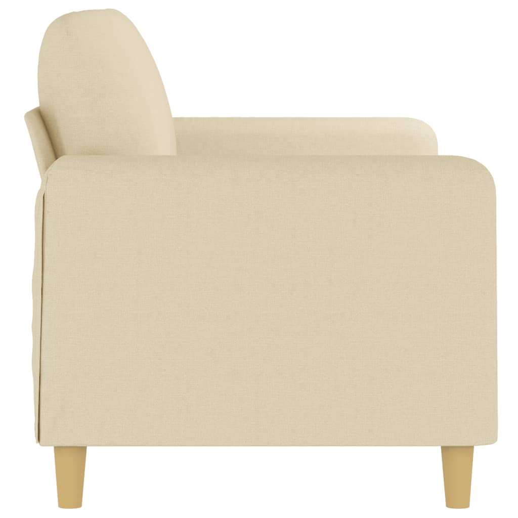 2-Sitzer-Sofa Creme 140 cm Stoff