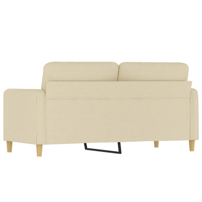 2-Sitzer-Sofa Creme 140 cm Stoff