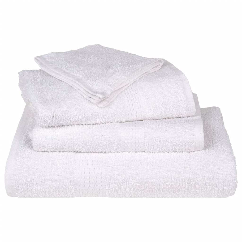 Vaskeklude 50 stk Hvide 15x21 cm 360 g/m² 100% bomuld