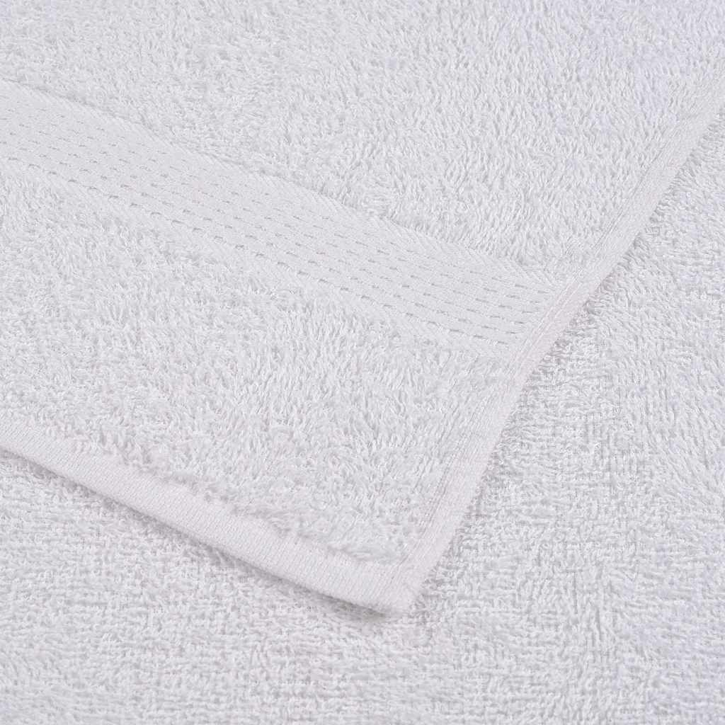Vaskeklude 50 stk Hvide 15x21 cm 360 g/m² 100% bomuld