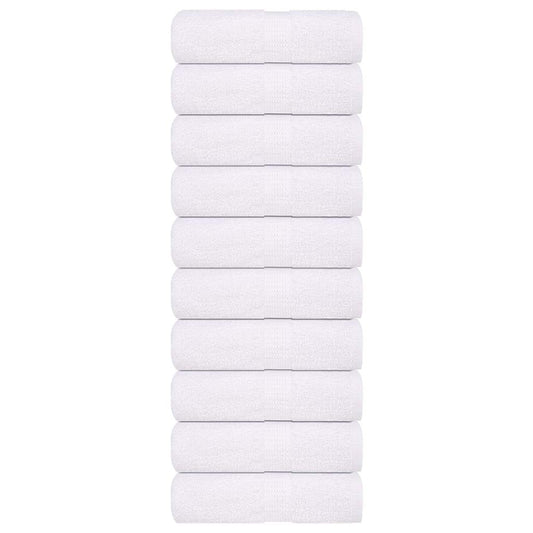 Waschhandtücher 10 Stück FROGN Weiß 30x30 cm 100% Baumwolle