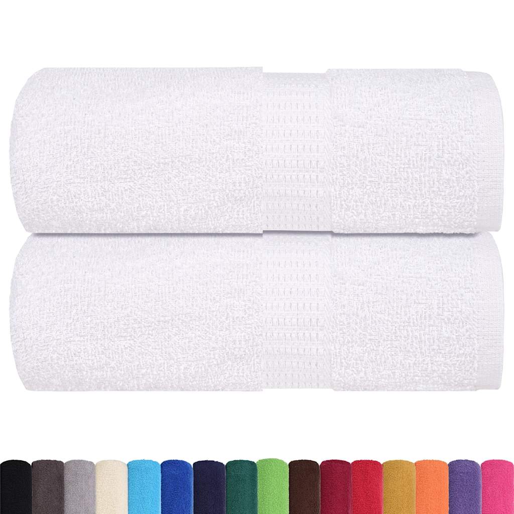 Gästetücher 2 Stk. Weiß 30x50 cm 360 g/m² 100% Baumwolle