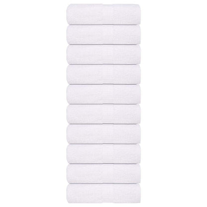 Gästetücher 10 Stk. Weiß 30x50 cm 360 g/m² 100% Baumwolle