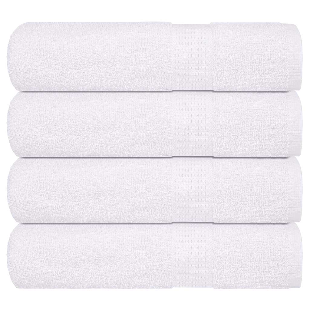 Badetücher 4 Stk. Weiß 100x150 cm 360 g/m² 100% Baumwolle