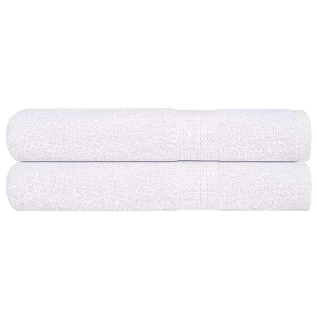 Saunatücher 2 Stk. Weiß 80x200 cm 360 g/m² 100% Baumwolle