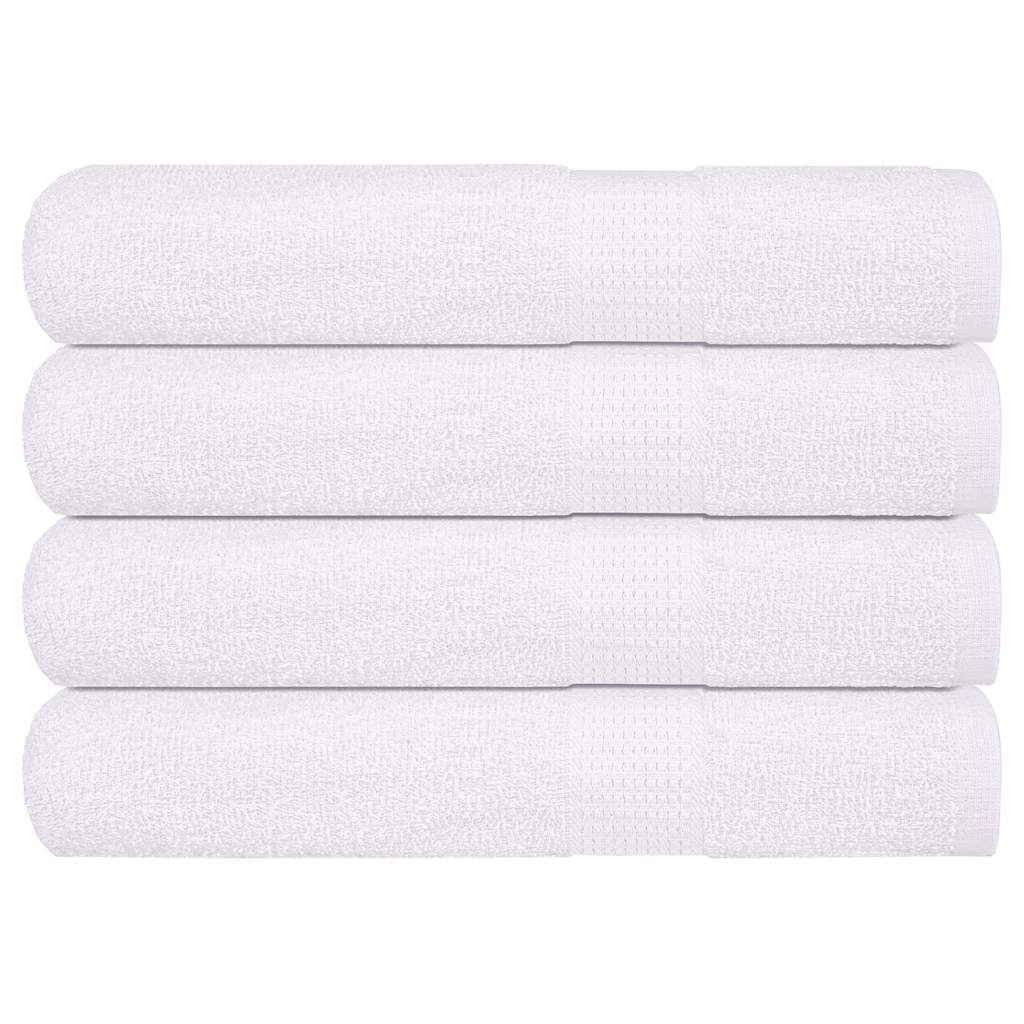 Saunatücher 4 Stk. Weiß 80x200 cm 360 g/m² 100% Baumwolle
