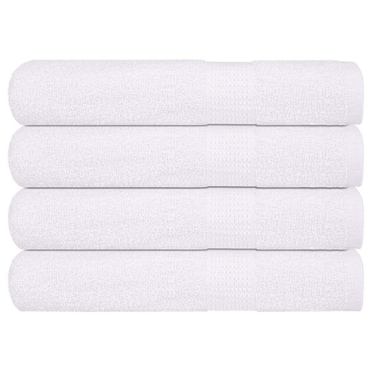 Saunatücher 4 Stk. Weiß 80x200 cm 360 g/m² 100% Baumwolle
