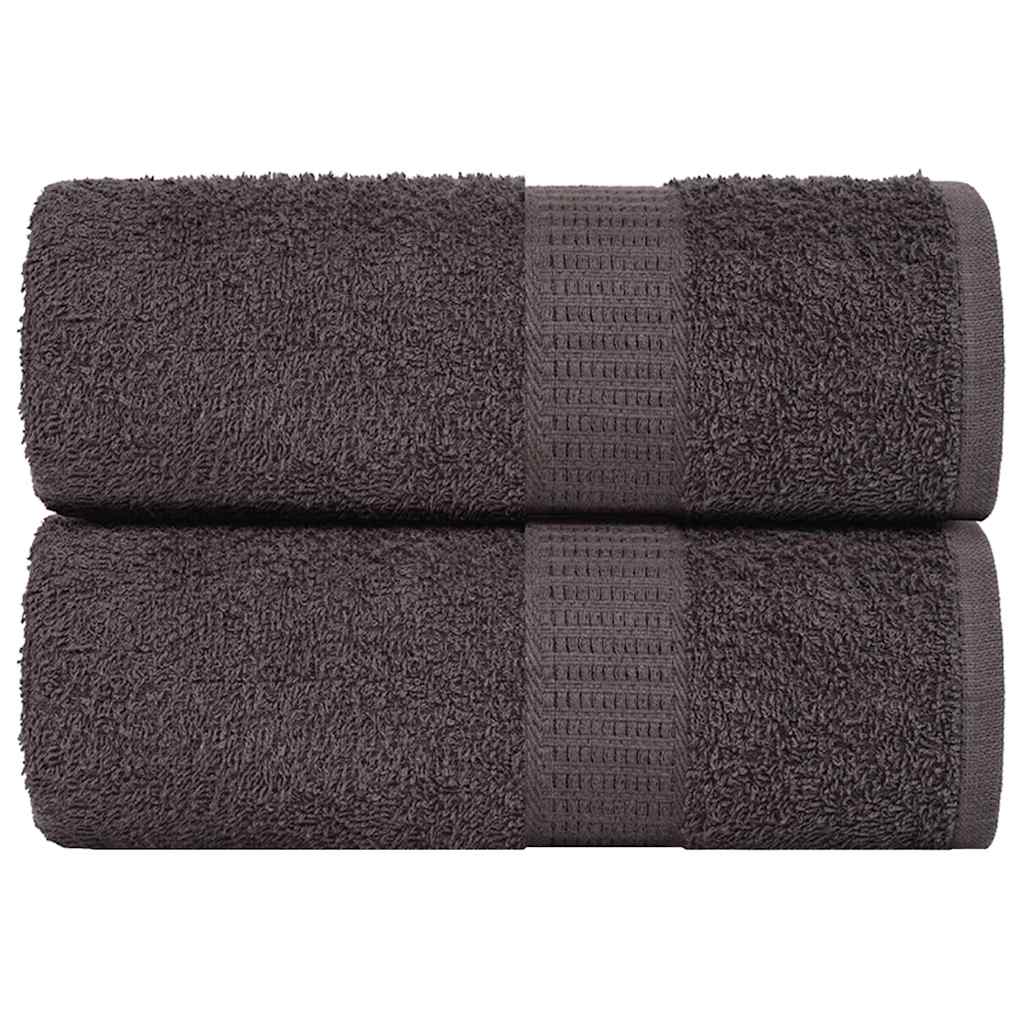 Waschhandtücher 2 Stück FROGN Anthrazit 30x30 cm 100% Baumwolle
