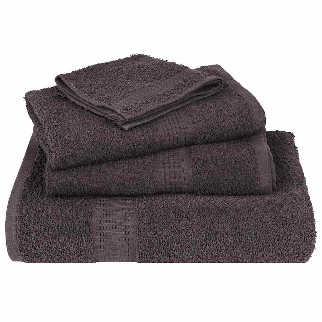 Waschhandtücher 2 Stück FROGN Anthrazit 30x30 cm 100% Baumwolle