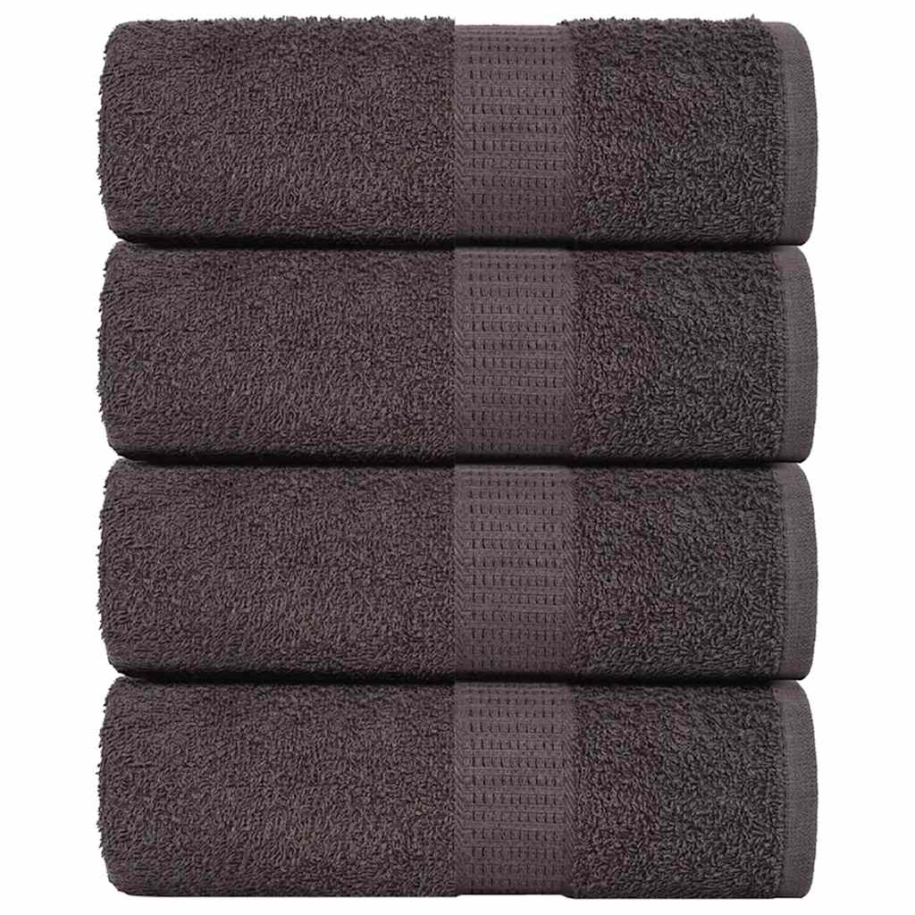 Waschhandtücher 4-tlg. FROGN Anthrazit 30x30 cm 100% Baumwolle