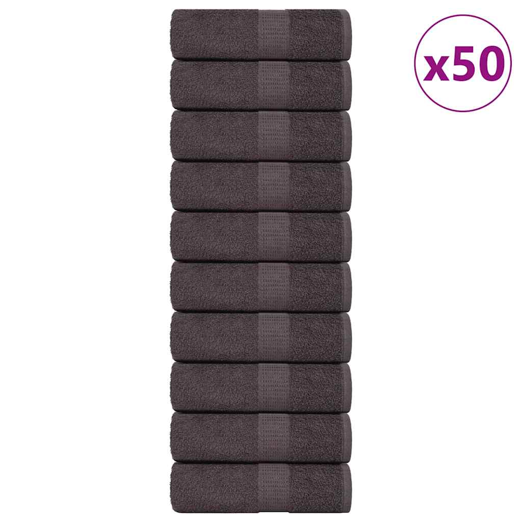 Waschhandtücher 50 Stück FROGN Anthrazit 30x30 cm 100% Baumwolle