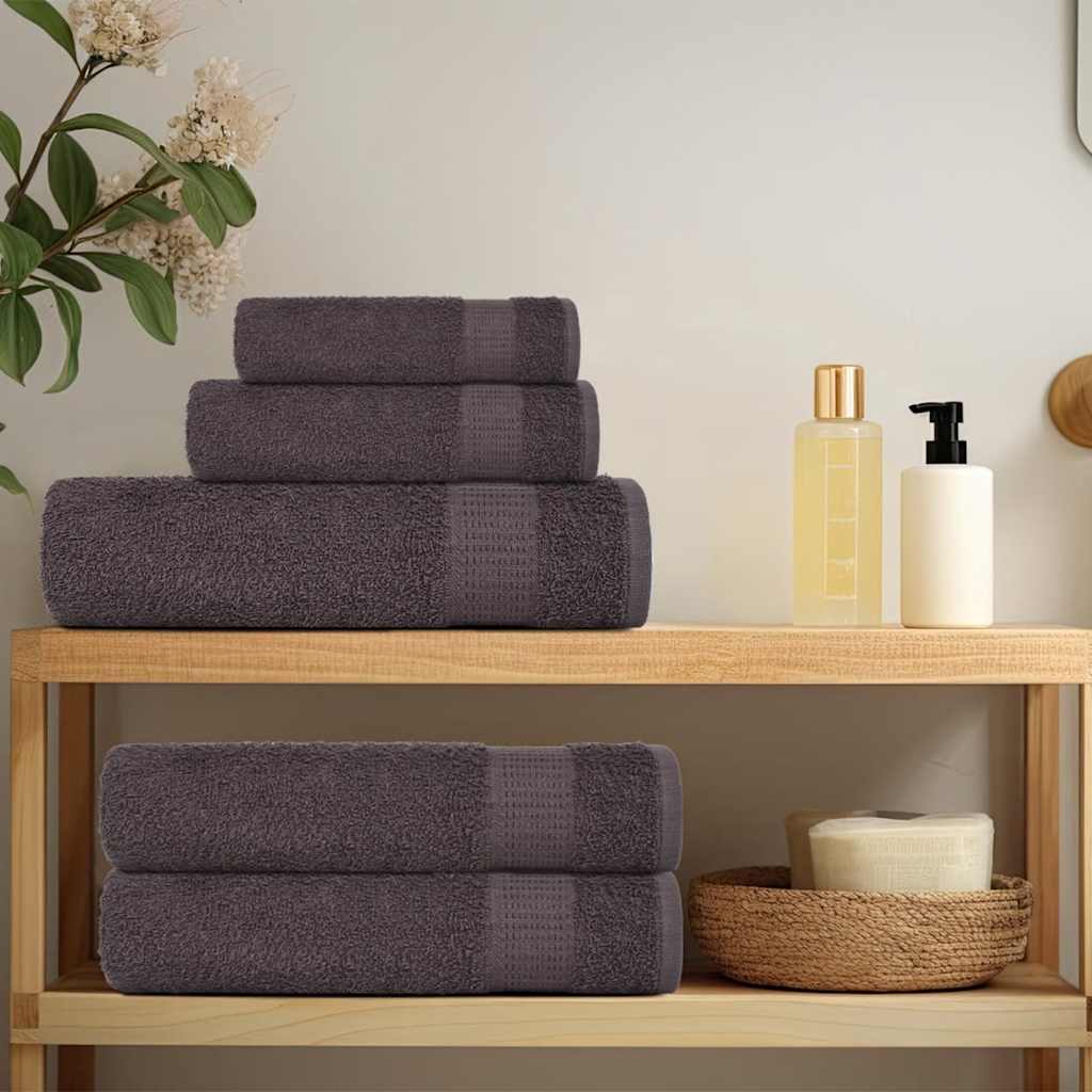 Gästetücher 2 Stk. Anthrazit 30x50 cm 360 g/m² 100% Baumwolle