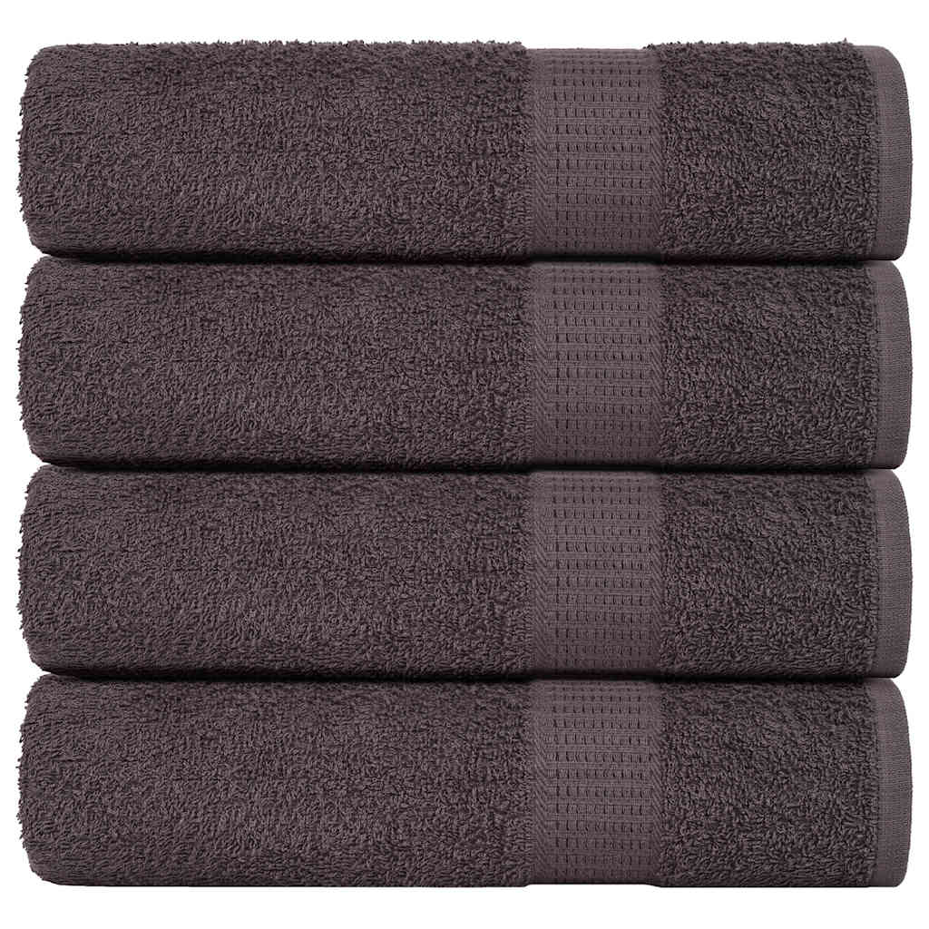 Duschtücher 4 Stk. Anthrazit 70x140 cm 360 g/m² 100% Baumwolle