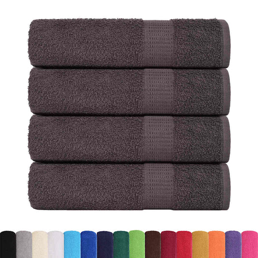 Duschtücher 4 Stk. Anthrazit 70x140 cm 360 g/m² 100% Baumwolle
