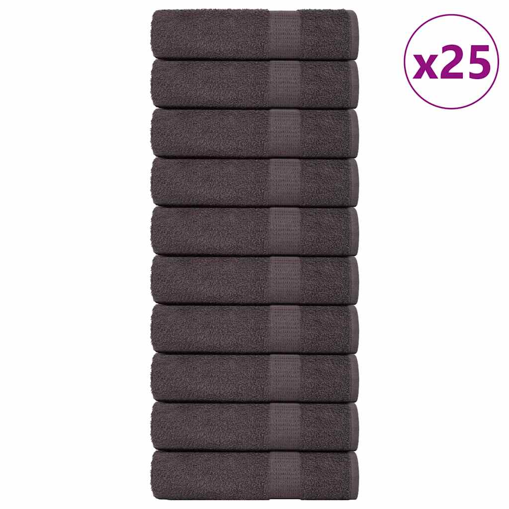 Duschtücher 25 Stk. Anthrazit 70x140 cm 360 g/m² 100% Baumwolle