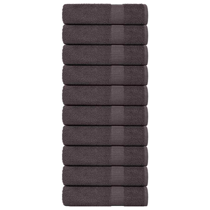 Badetücher 10 Stk. Anthrazit 100x150 cm 360 g/m² 100% Baumwolle