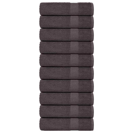 Badetücher 10 Stk. Anthrazit 100x150 cm 360 g/m² 100% Baumwolle