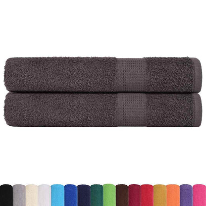 Saunatücher 2 Stk. Anthrazit 80x200 cm 360 g/m² 100% Baumwolle