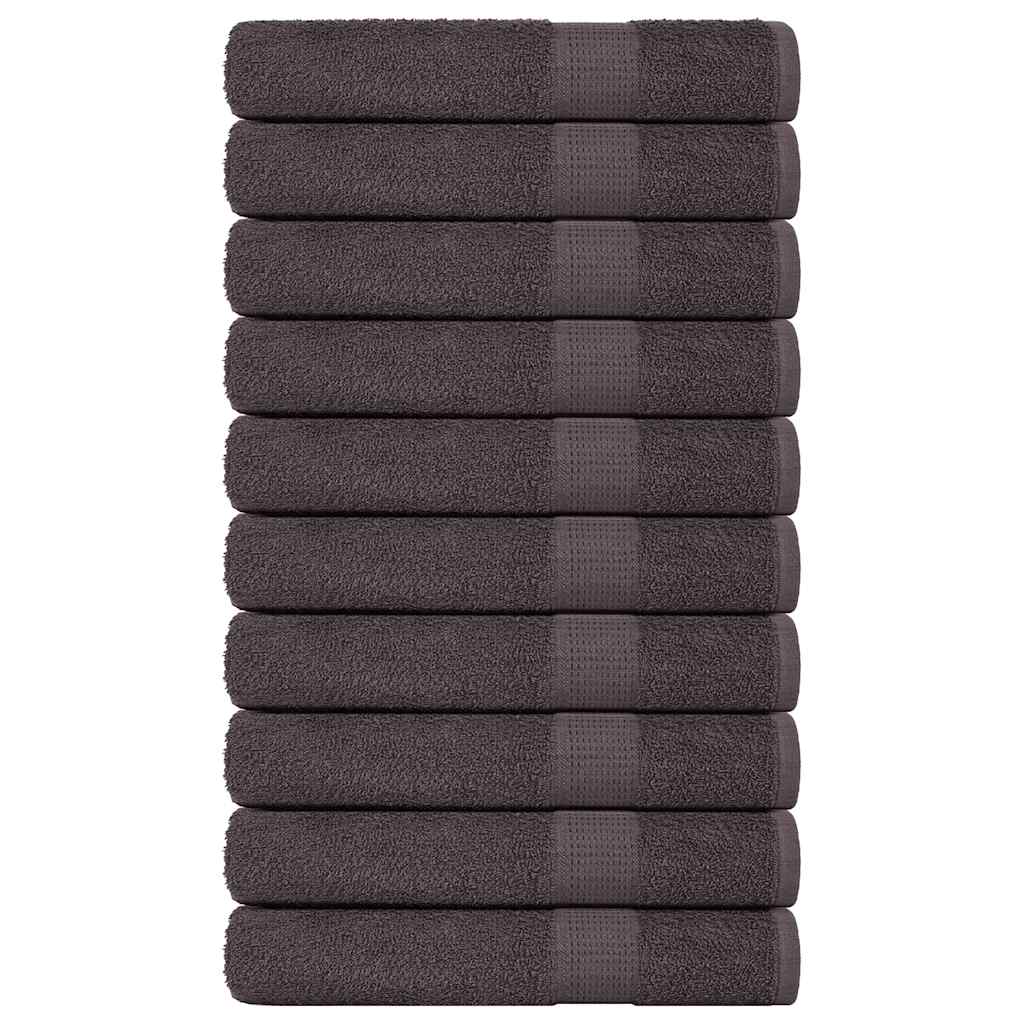 Saunatücher 10 Stk. Anthrazit 80x200 cm 360 g/m² 100% Baumwolle