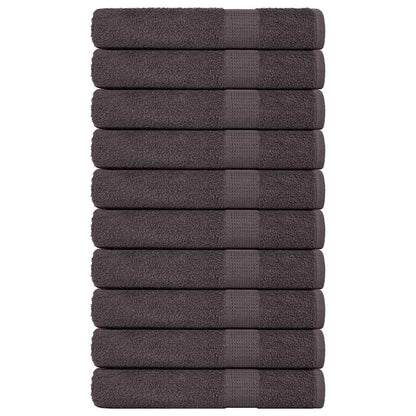 Saunatücher 10 Stk. Anthrazit 80x200 cm 360 g/m² 100% Baumwolle