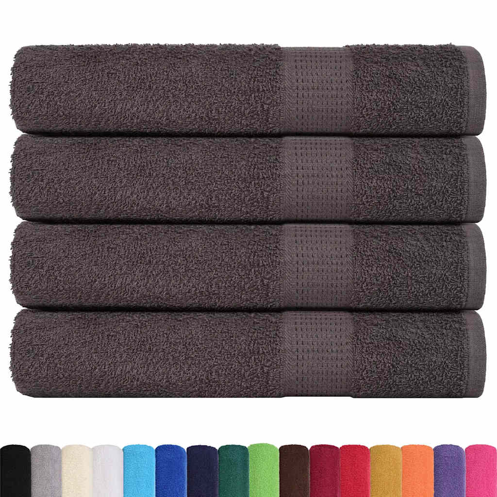 Handtücher 4 Stk. Anthrazit 100x200 cm 360 g/m² 100% Baumwolle