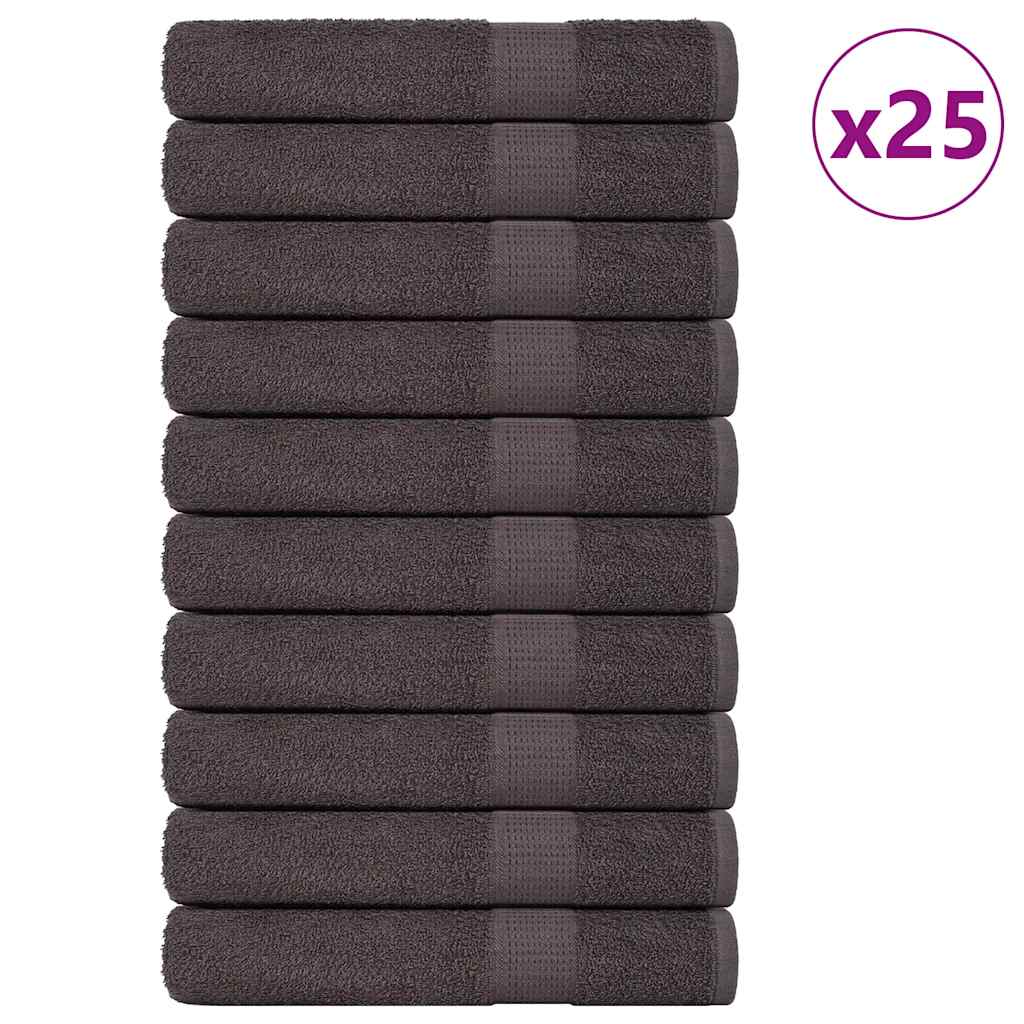 Handtücher 25 Stk. Anthrazit 100x200 cm 360 g/m² 100% Baumwolle