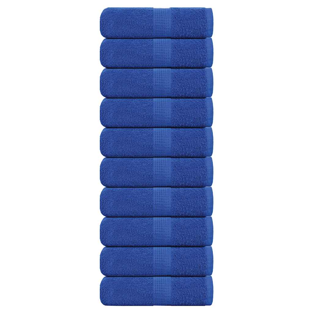 Waschhandtücher 10 Stück FROGN Blau 30x30 cm 100% Baumwolle