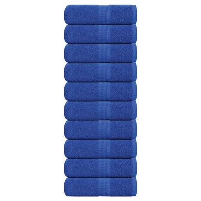 Waschhandtücher 10 Stück FROGN Blau 30x30 cm 100% Baumwolle