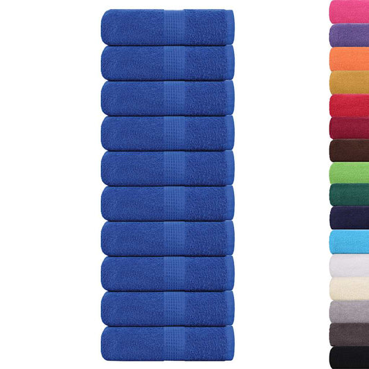 Waschhandtücher 10 Stück FROGN Blau 30x30 cm 100% Baumwolle