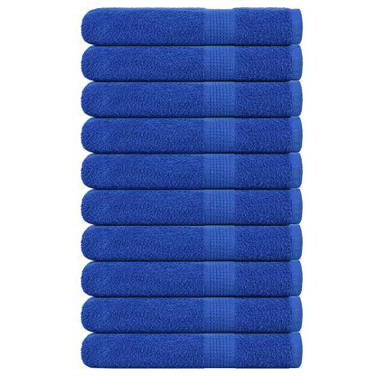 Handtücher 10 Stk. Blau 100x200 cm 360 g/m² 100% Baumwolle