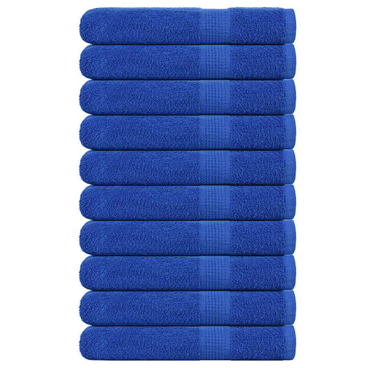 Handtücher 10 Stk. Blau 100x200 cm 360 g/m² 100% Baumwolle