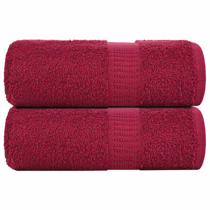 Waschhandtücher 2 Stück FROGN Bordeaux 30x30 cm 100% Baumwolle