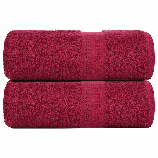 Waschhandtücher 2 Stück FROGN Bordeaux 30x30 cm 100% Baumwolle