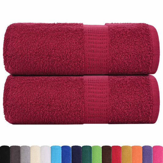 Waschhandtücher 2 Stück FROGN Bordeaux 30x30 cm 100% Baumwolle