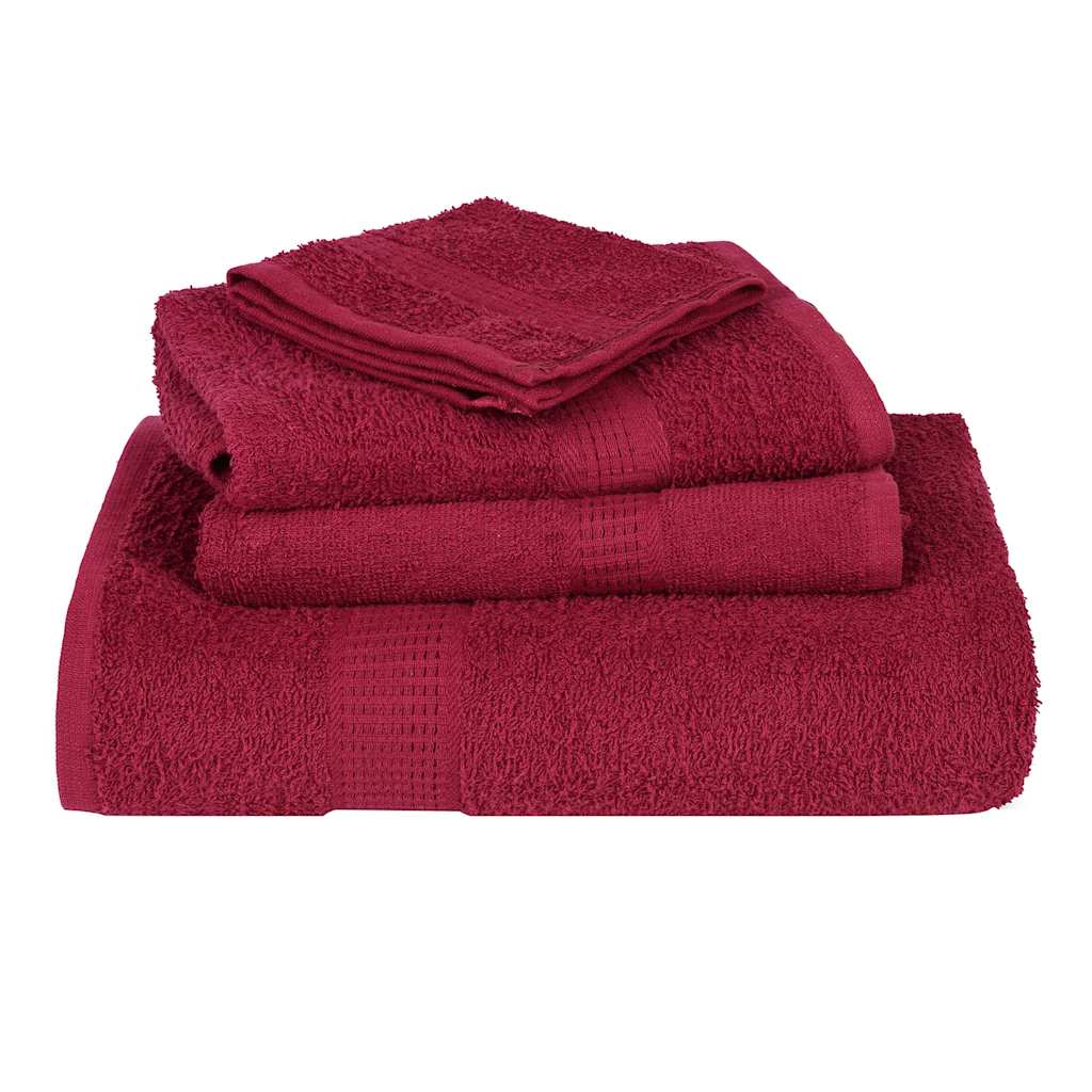 Waschhandtücher 10 Stück FROGN Bordeaux 30x30 cm 100% Baumwolle