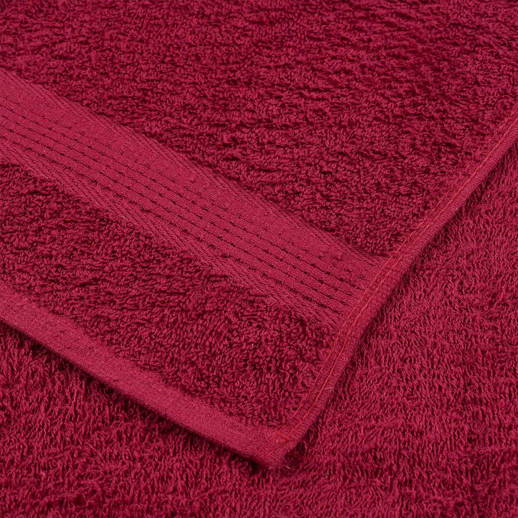 Waschhandtücher 10 Stück FROGN Bordeaux 30x30 cm 100% Baumwolle