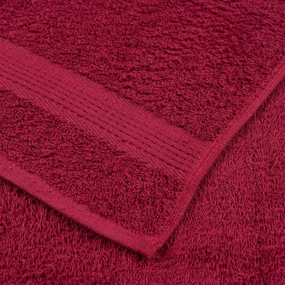Waschhandtücher 10 Stück FROGN Bordeaux 30x30 cm 100% Baumwolle