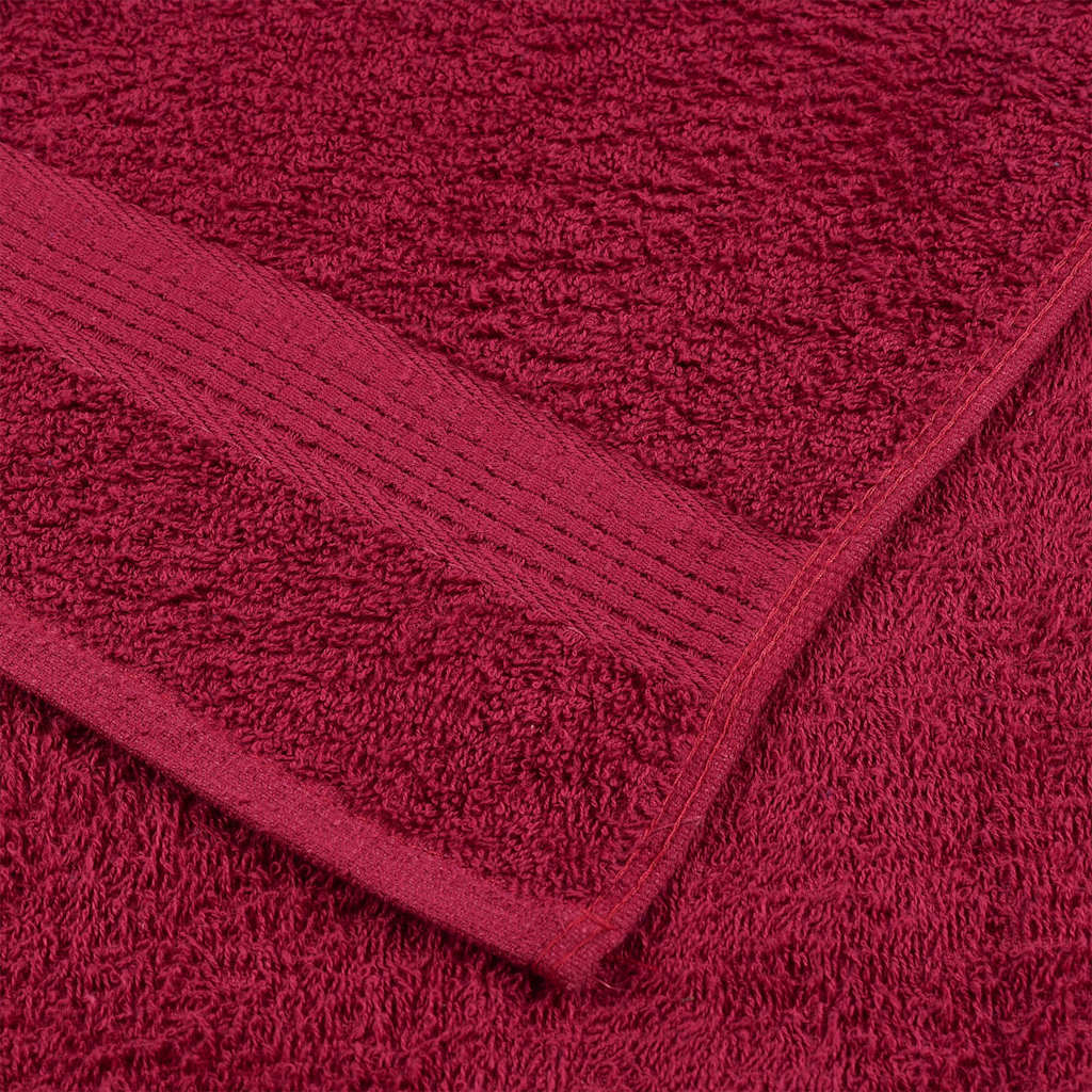 Gästetücher 4 Stk. Bordeauxrot 30x50 cm 360 g/m² 100% Baumwolle